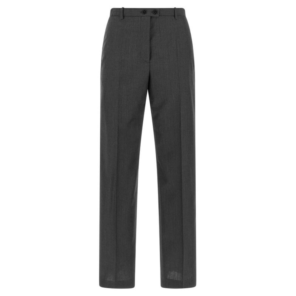 Jil Sander Gray Wool Dress Women's Pants